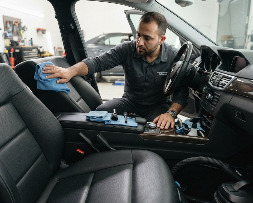 car interior cleaning